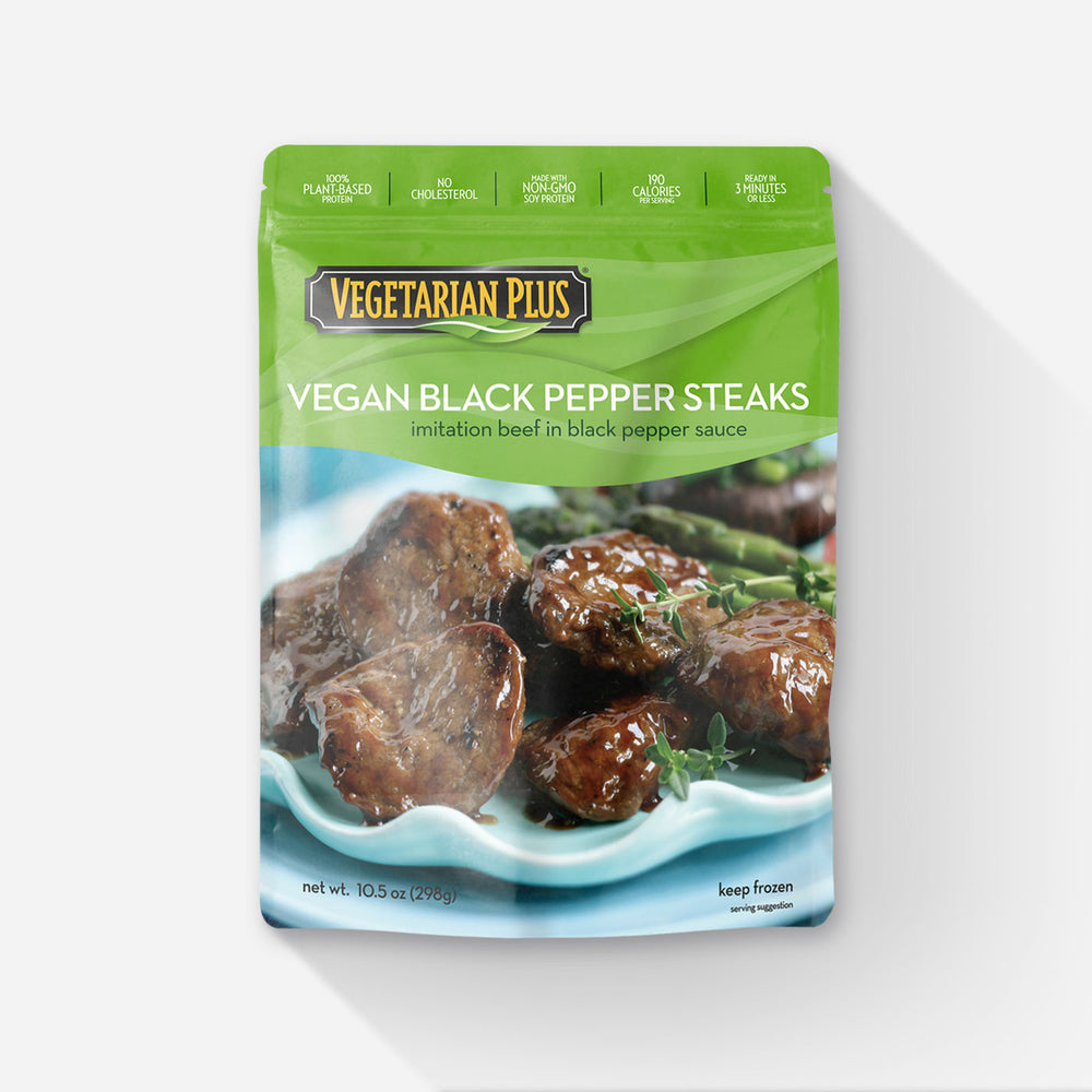 
	
    	Vegan Black Pepper Steaks (8-pack)
                      
